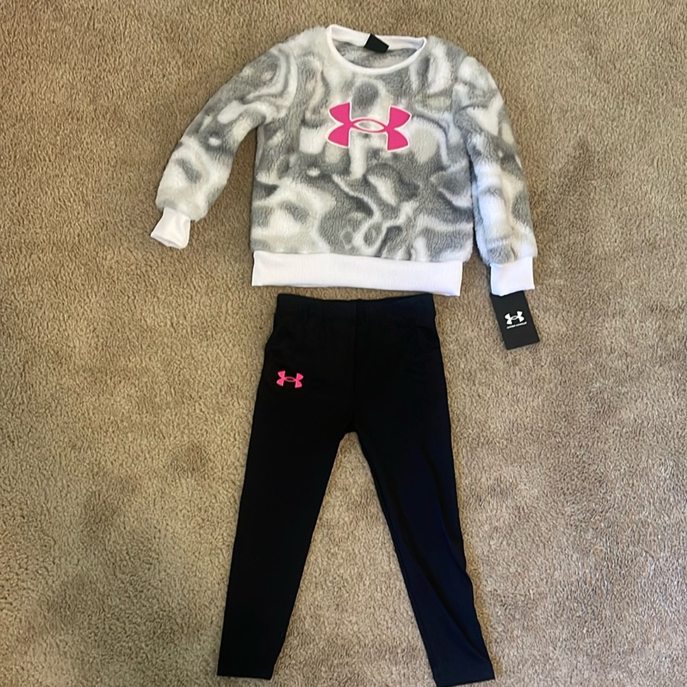 NWT Toddler Girls Under Armour Outfit - SIZE 4 and SIZE 5
